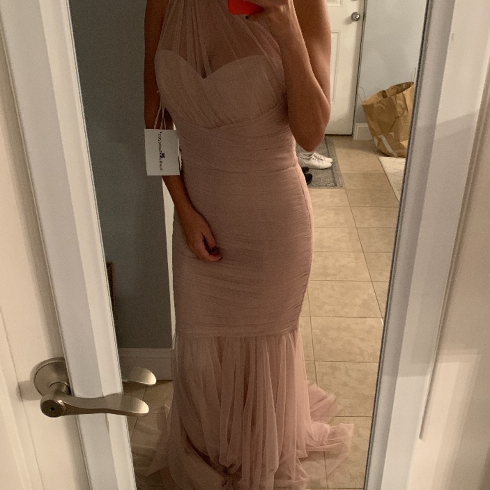 AMSALE blush gown